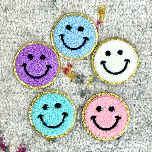 Happy Smile Chenille Patch