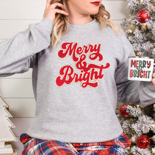 Merry & Bright Chenille Patches