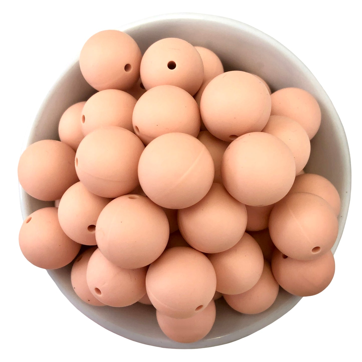 Daytona Peach 19mm Silicone Beads - 5 pk.