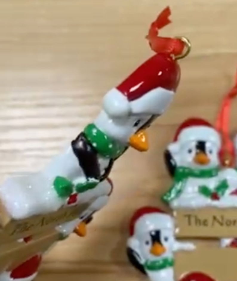 Penguin Family Christmas Ornament