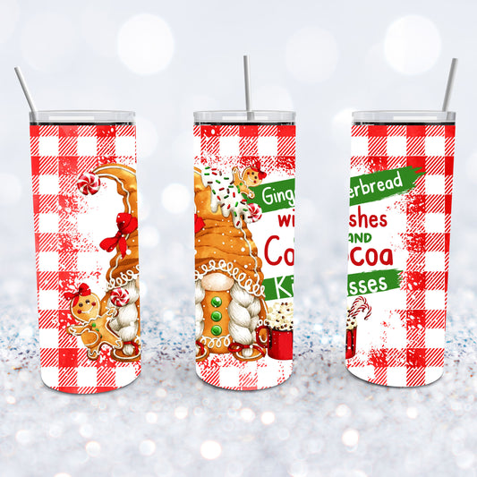 Ginger Bread Wishes And Cocoa Kisses Tumbler