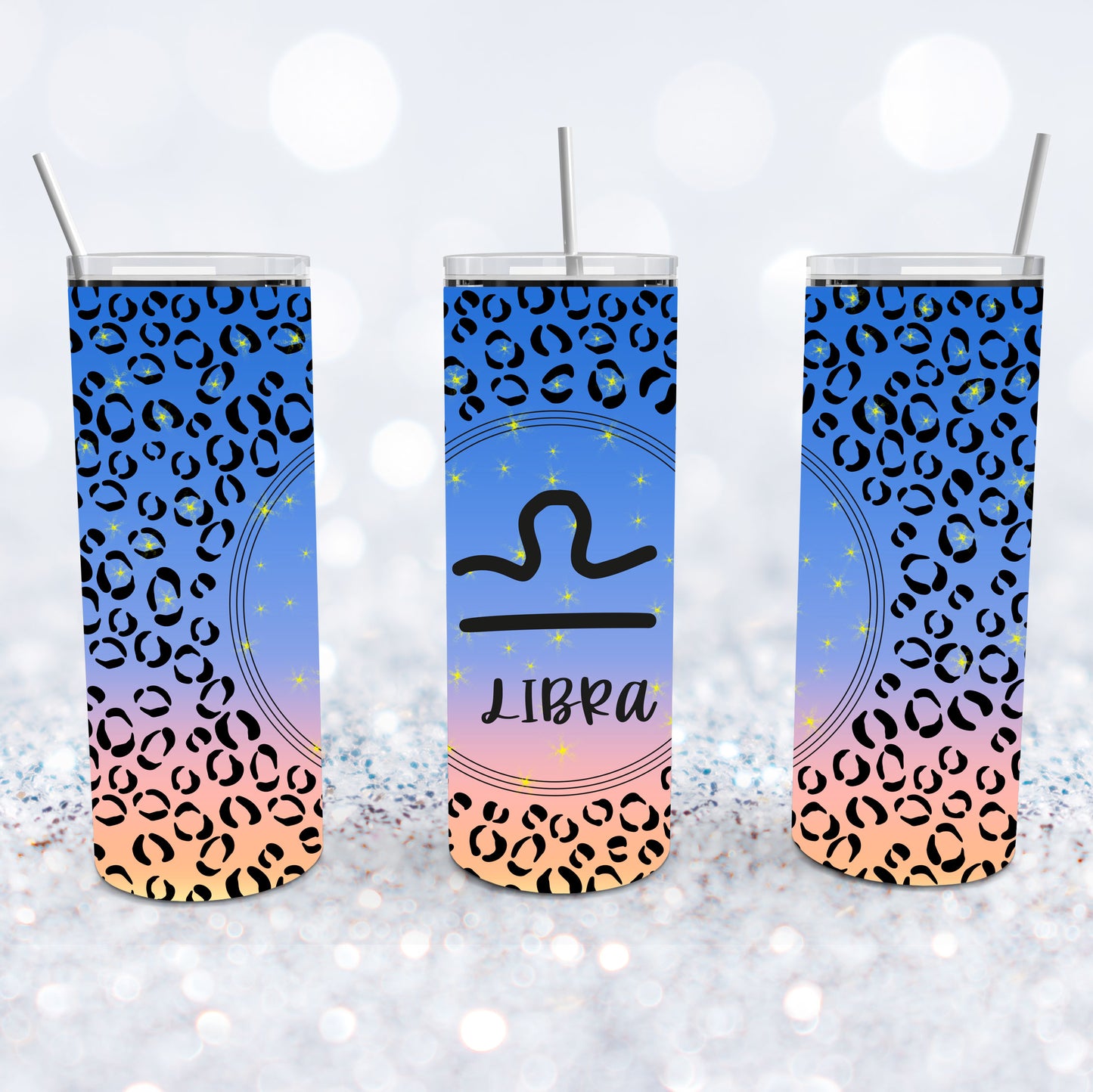 Libra Leopard Tumbler