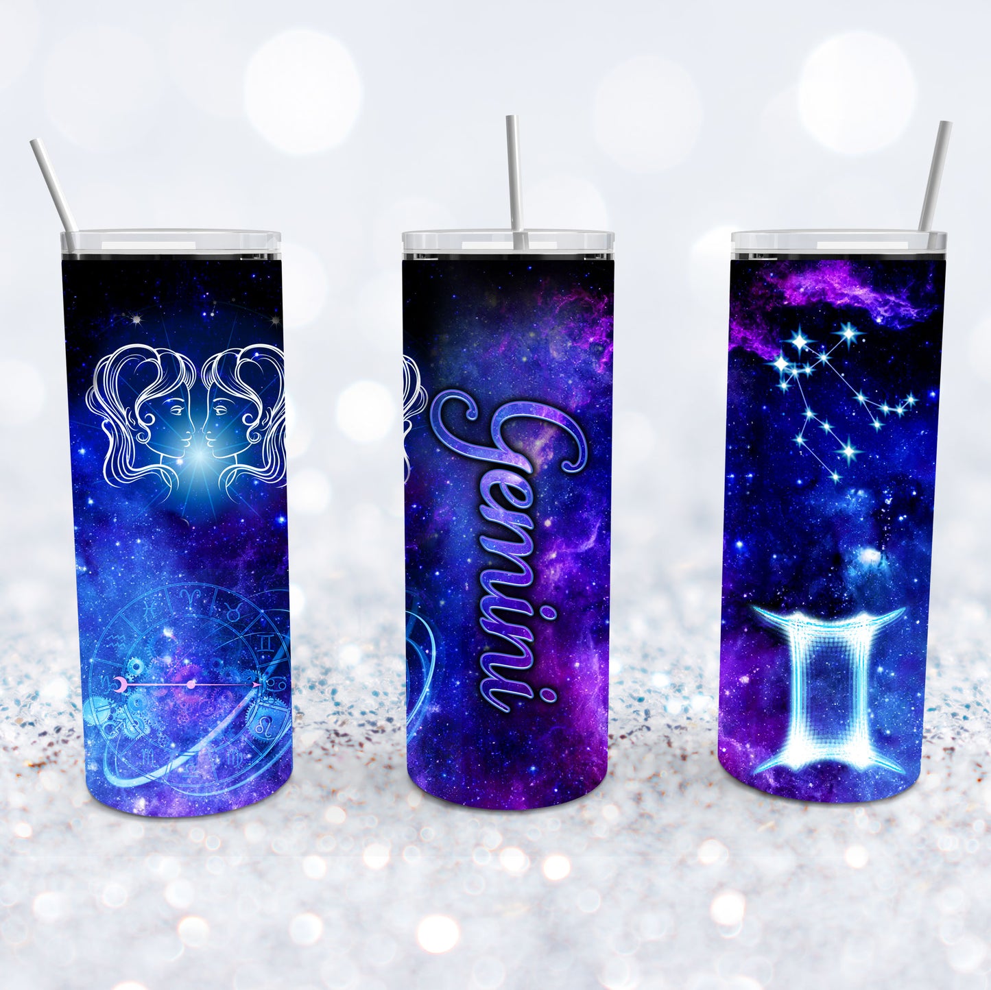 Gemini Starry Night Tumbler