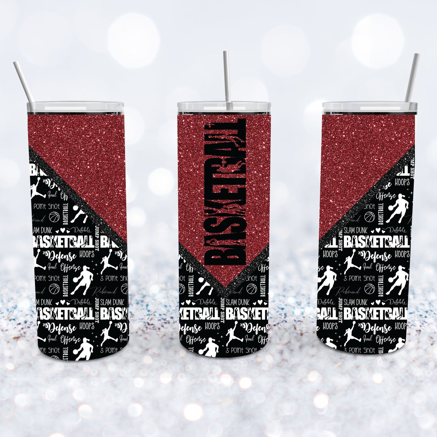 Basketball - Maroon Tumbler