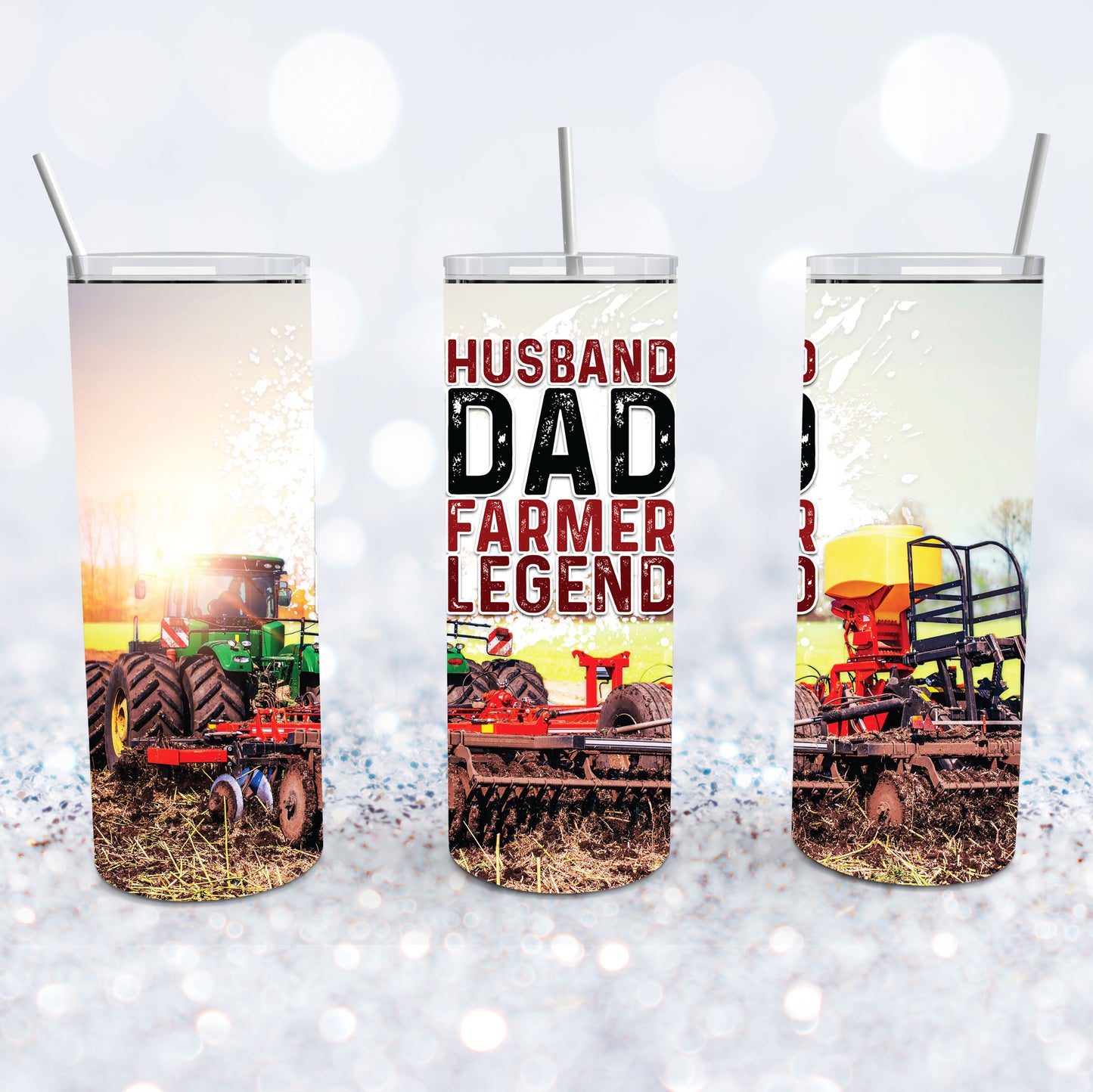 Husband Dad Farmer Legend Tumbler