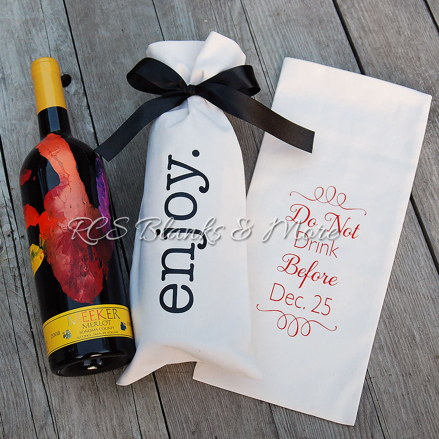 Cotton Wine Bottle Gift Bag