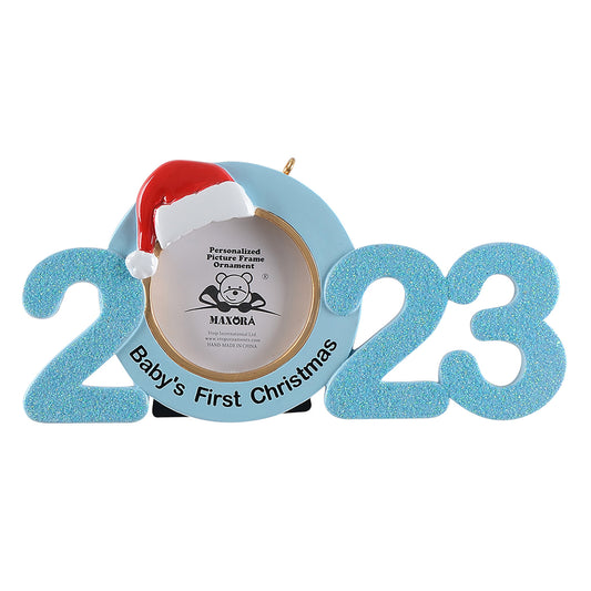 Baby's First Christmas Ornament 2023 - Blue