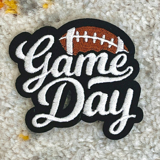 Football Game Day Hat Patch