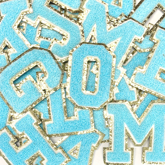 Light Blue Chenille Letters