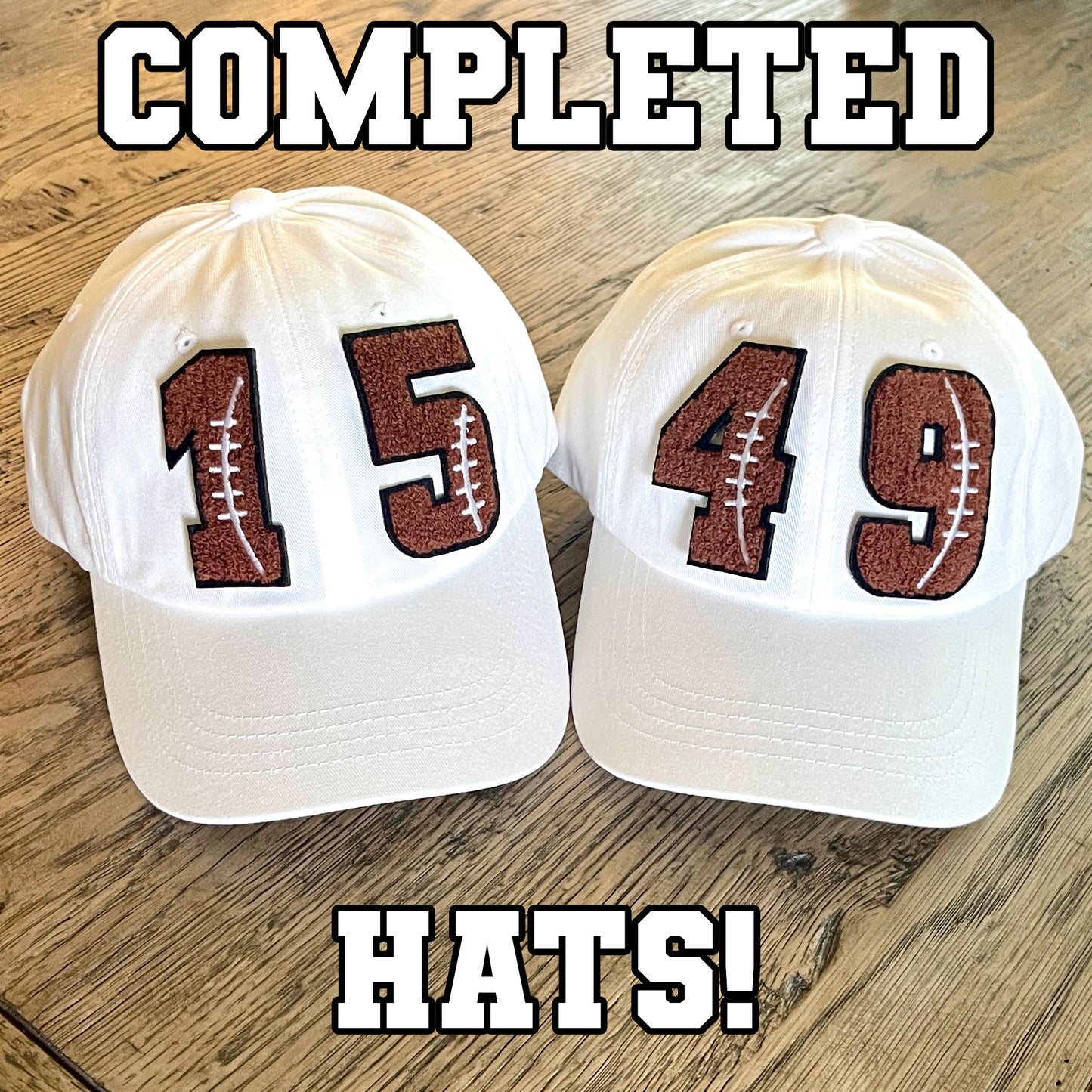 Football Number Hats