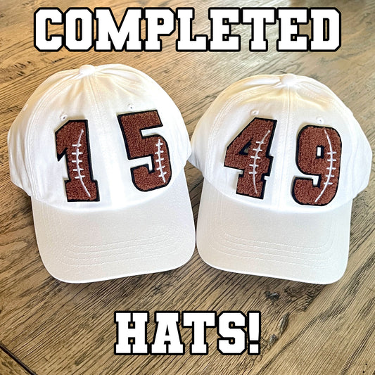 Football Number Hats