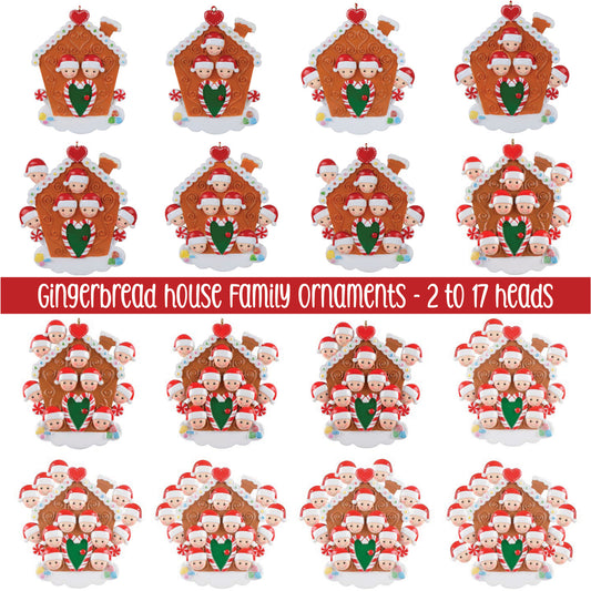 *** Pre-Order *** Gingerbread House Family Christmas Ornament