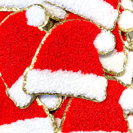 Santa Hat Chenille Patch