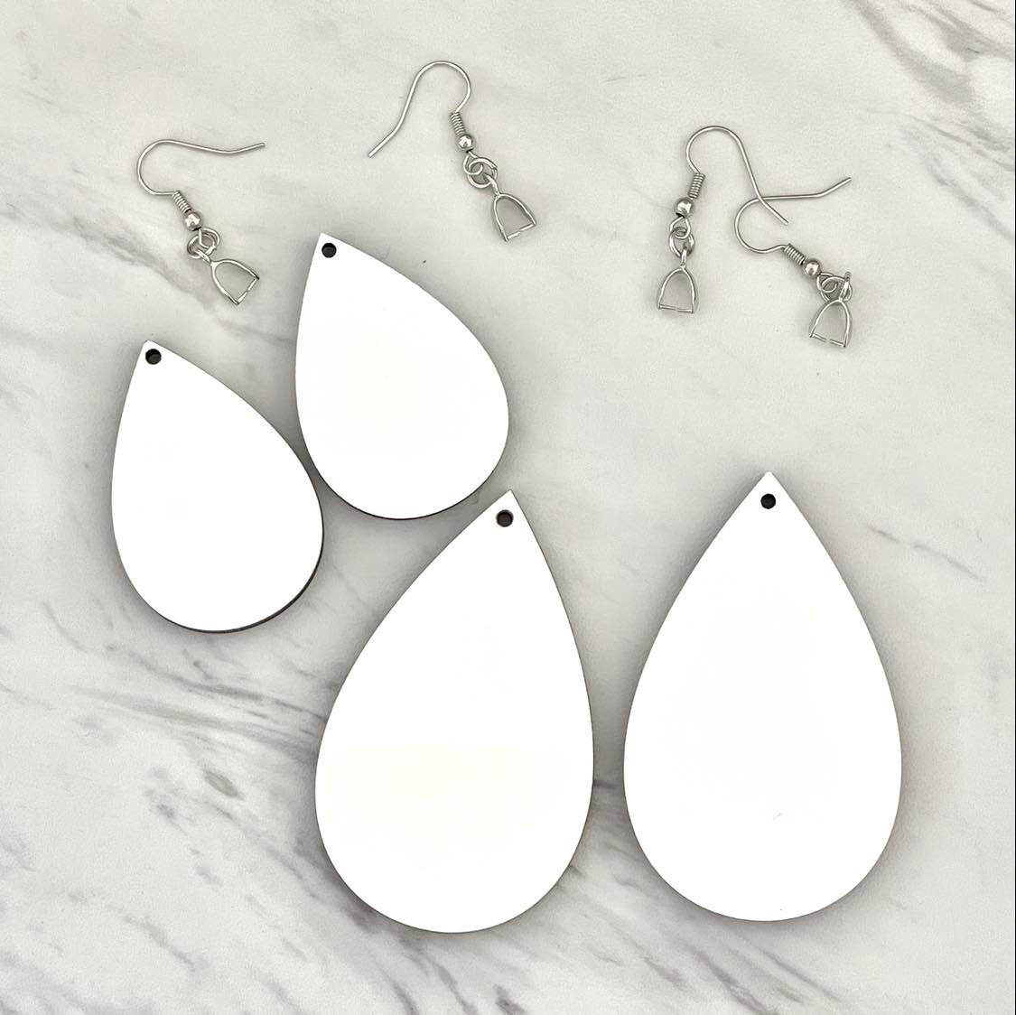 Teardrop MDF Sublimation Earrings