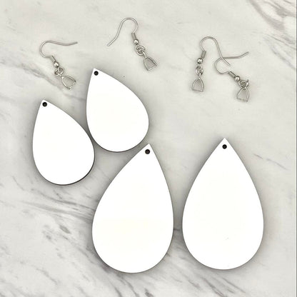 Small Single Sided Drop Earring Sublimation Blanks – ApareciumDesignCo.