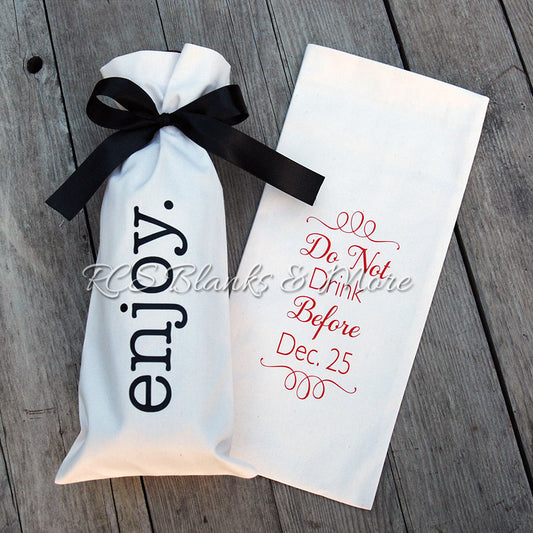 Cotton Wine Bottle Gift Bag