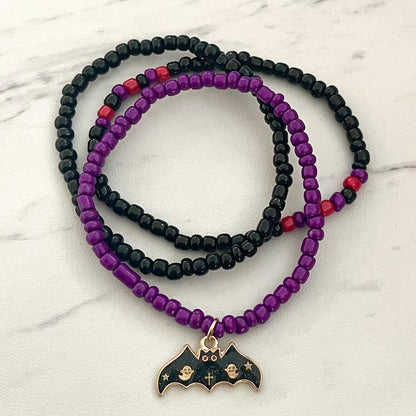 Bat Halloween Bracelet Set