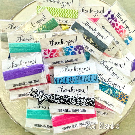 Hair Tie Thank You Gift - 10 pack