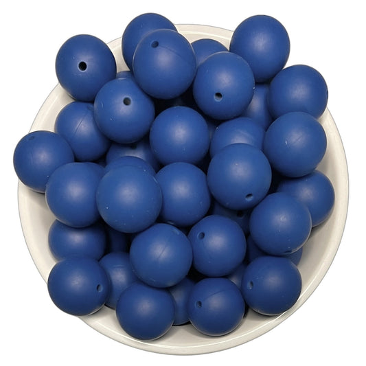 Blueberry 15mm Silicone Beads - 10 pk.
