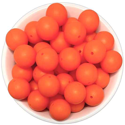 Clementine 19mm Silicone Beads - 5 pk.