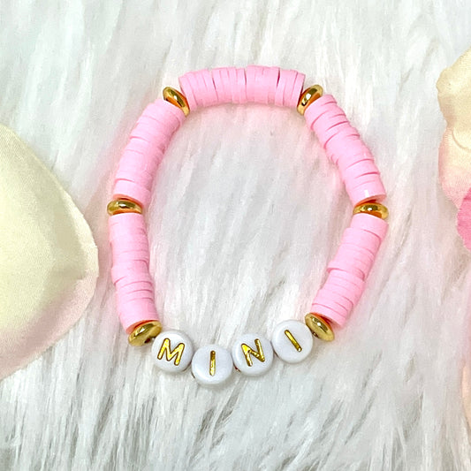 Mini Pink Beaded Bracelet