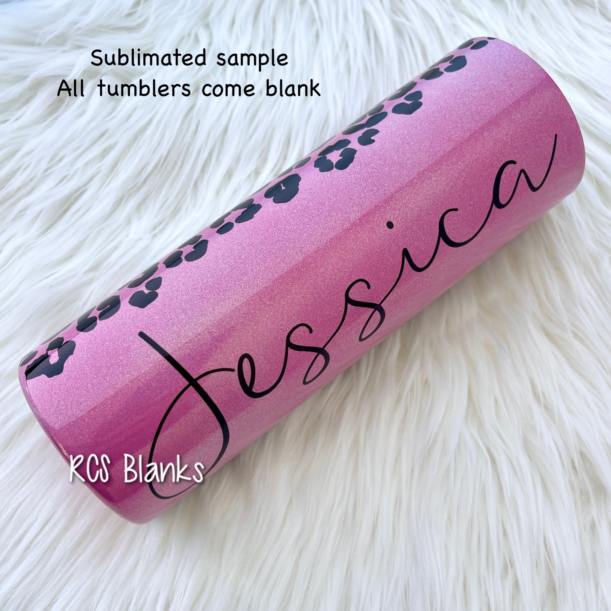 Sublimation Tumbler , Pink Blank Glitter Tumbler , Sublimation