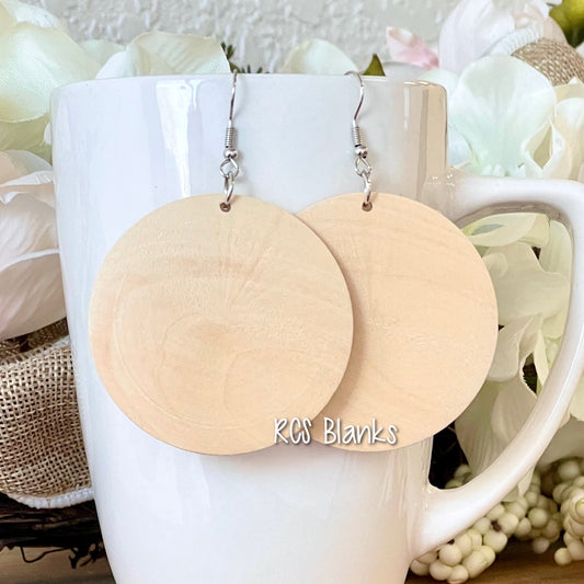 Journee Wood Disc Earrings