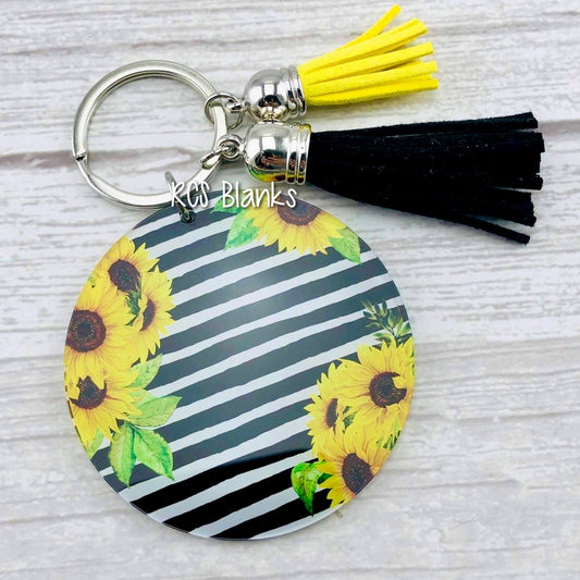 Summer Sunflowers Acrylic Keychain