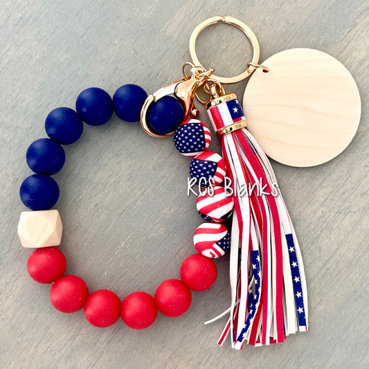 American Flag Silicone Bracelet