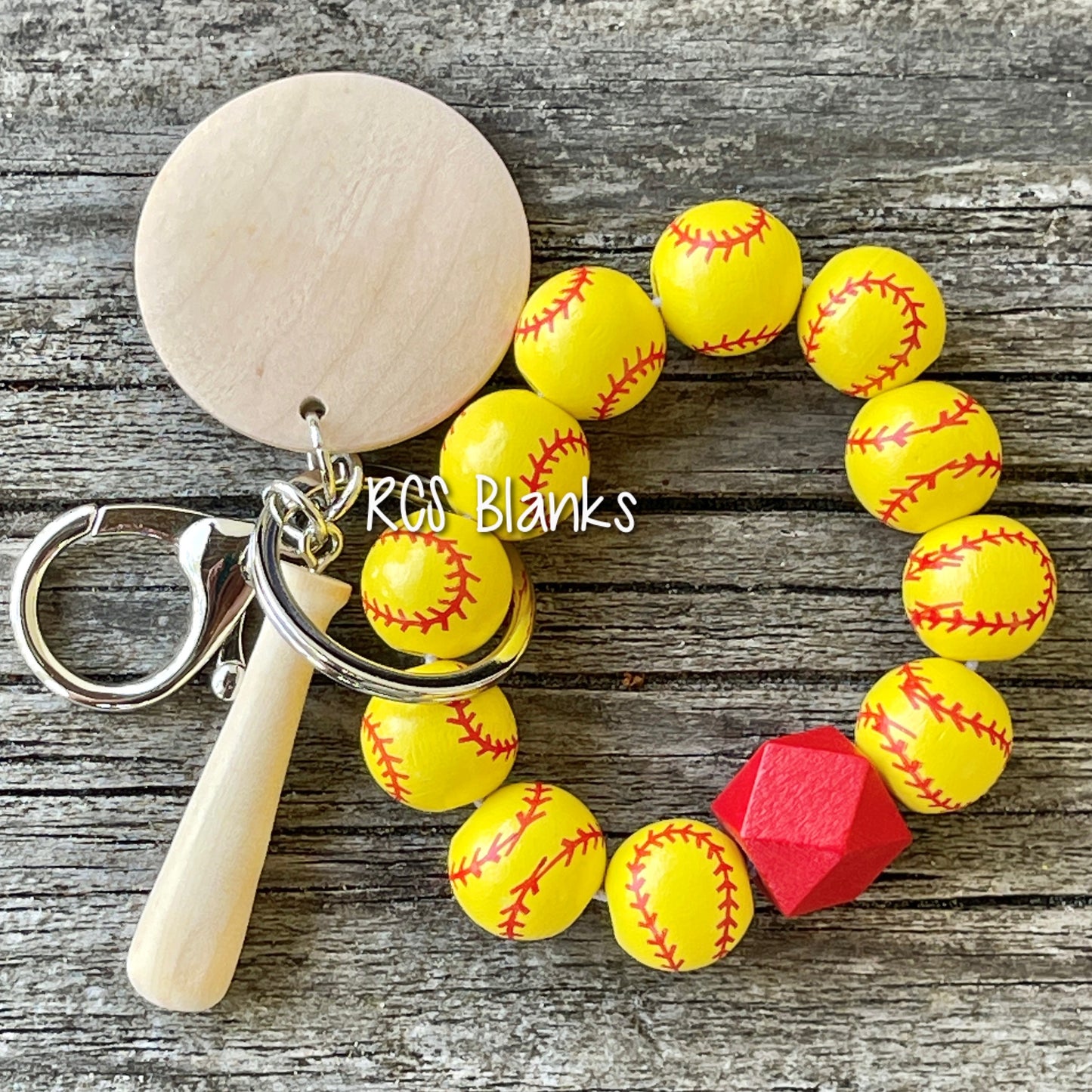 Softball Bat & Balls Kid's Bracelet