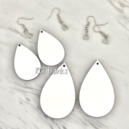 Teardrop MDF Sublimation Earrings