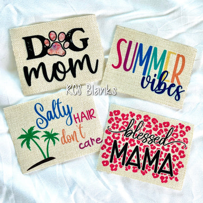 Burlap Sublimation Patch - 10pk