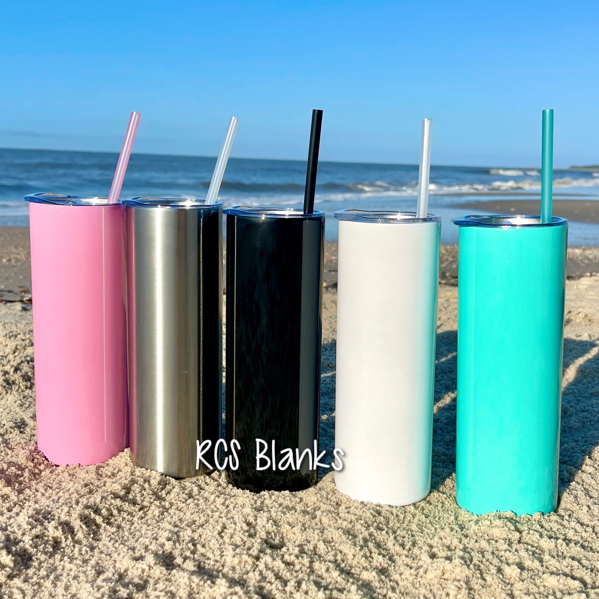 20 Oz Double Wall Insulated Stainless Steel Tumblers -Powder Coated, Multi  Color