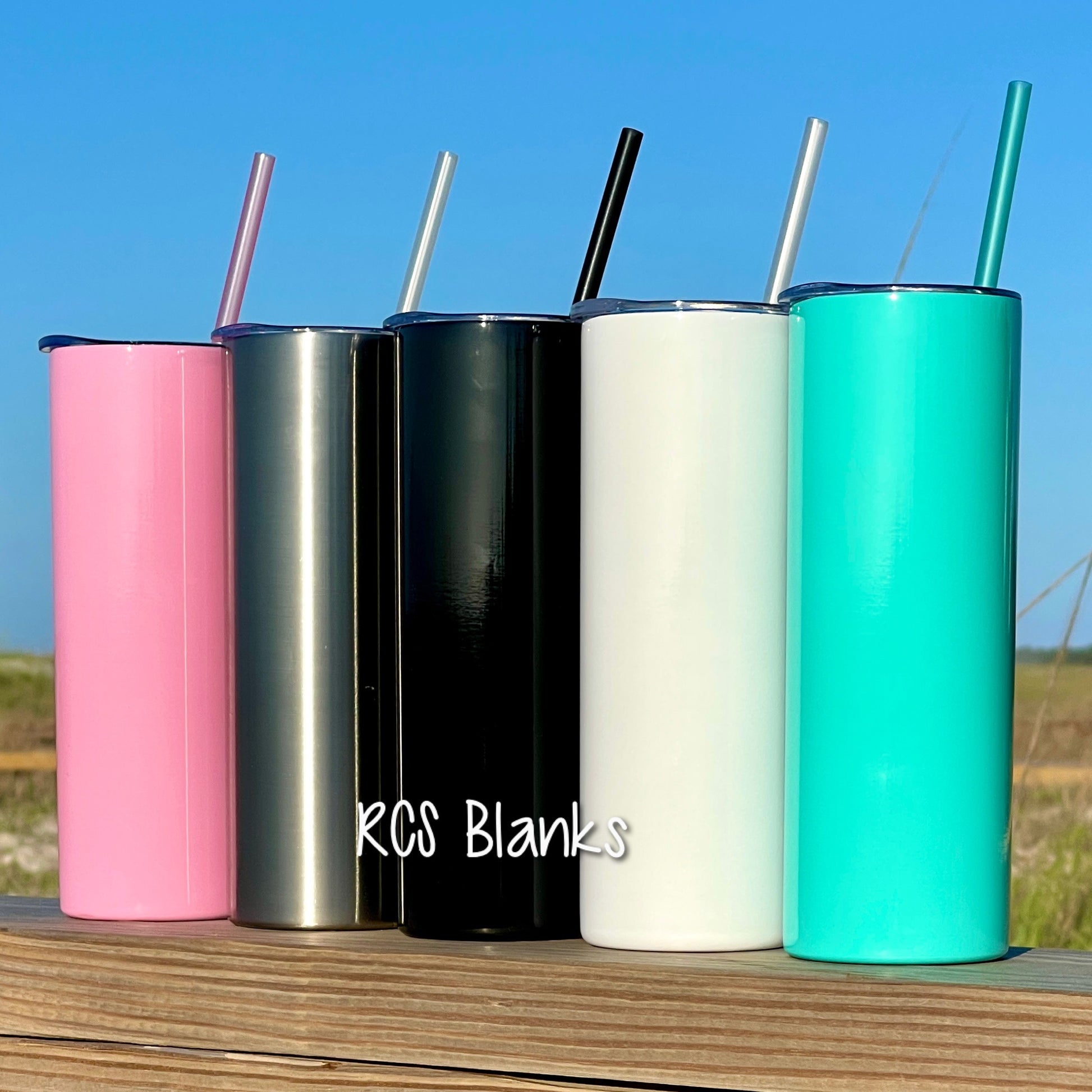 Tumbler Sublimation Stainless Steel Color Straight (Accessories Included)