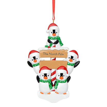 Penguin Family Christmas Ornament
