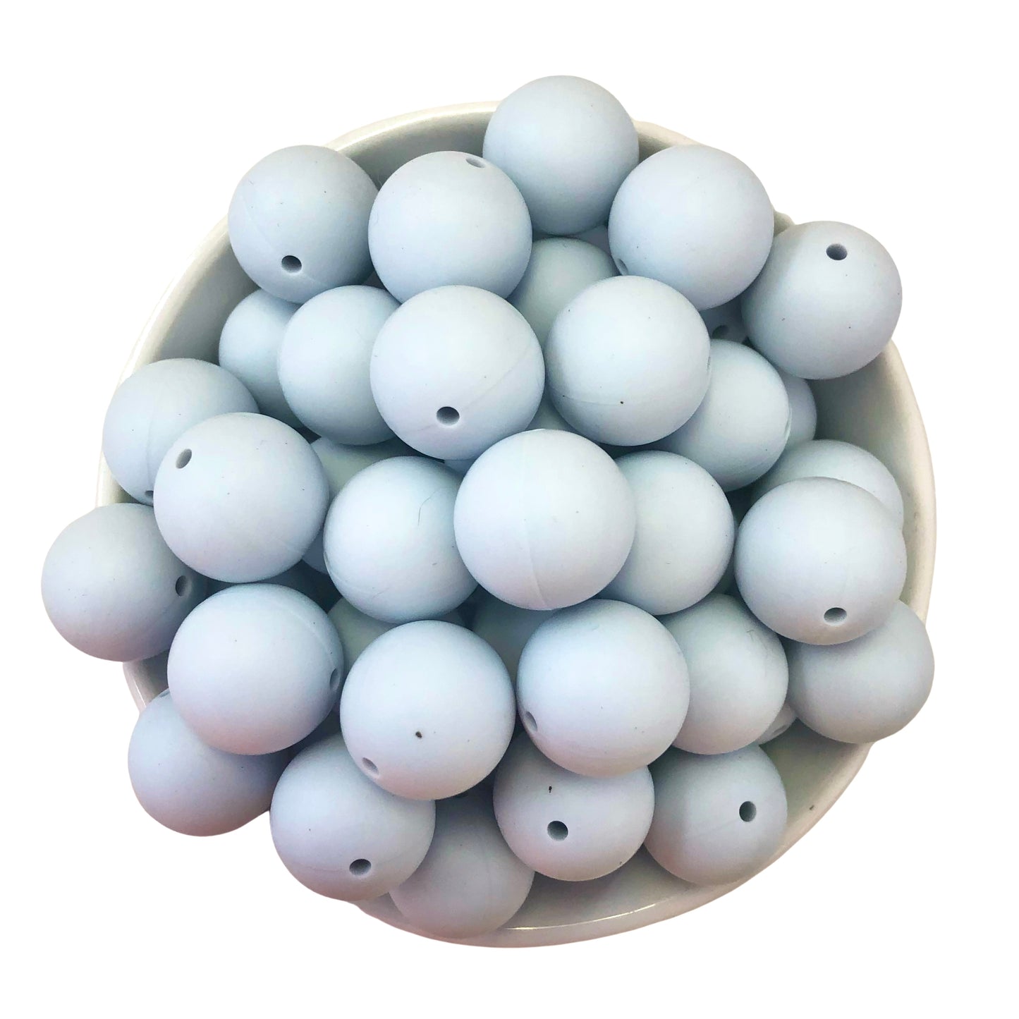 Clear Skies 19mm Silicone Beads - 5 pk.