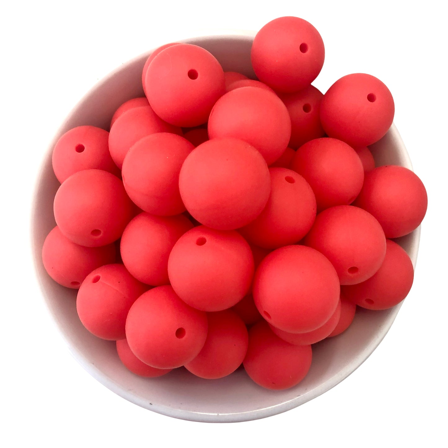 Happy Heart 19mm Silicone Beads - 5 pk.