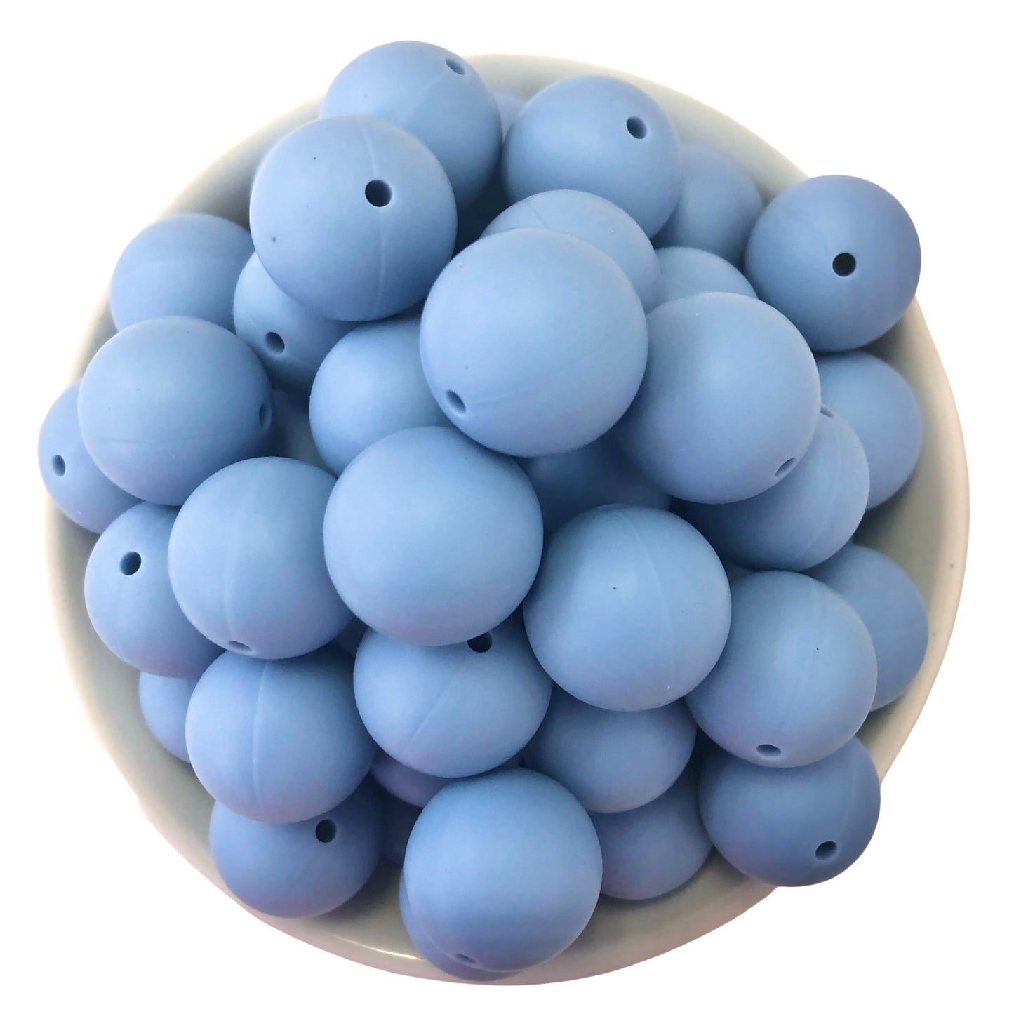 Cloudy Sky 19mm Silicone Beads - 5 pk.