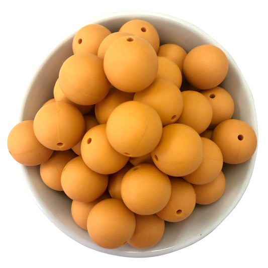 Butternut 19mm Silicone Beads - 5 pk.