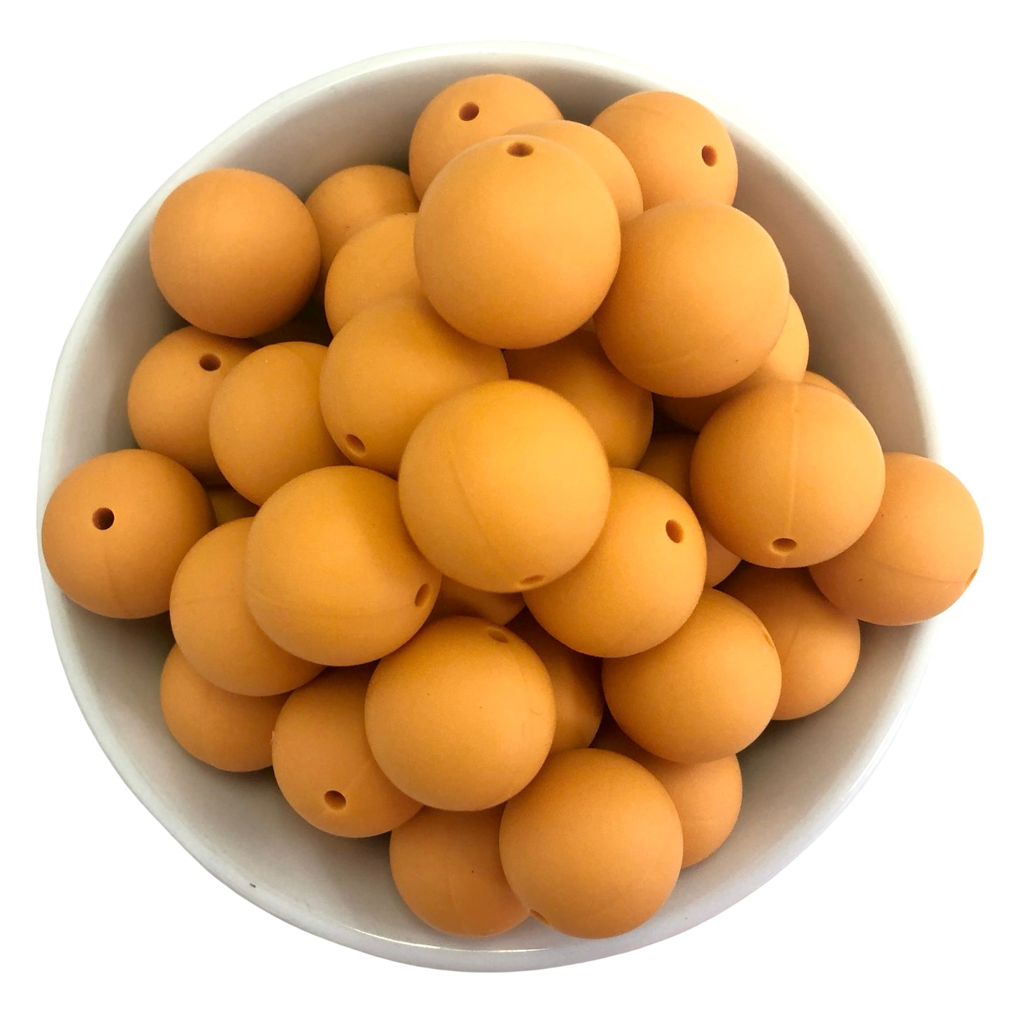 Butternut 15mm Silicone Beads - 10 pk.