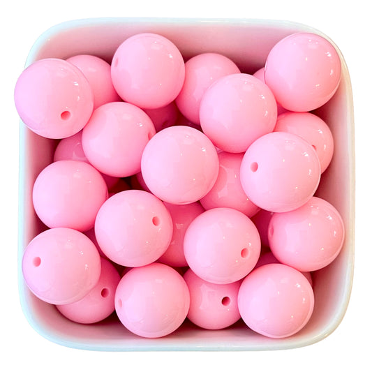 Light Pink 16mm Acrylic Beads - 10 pk.