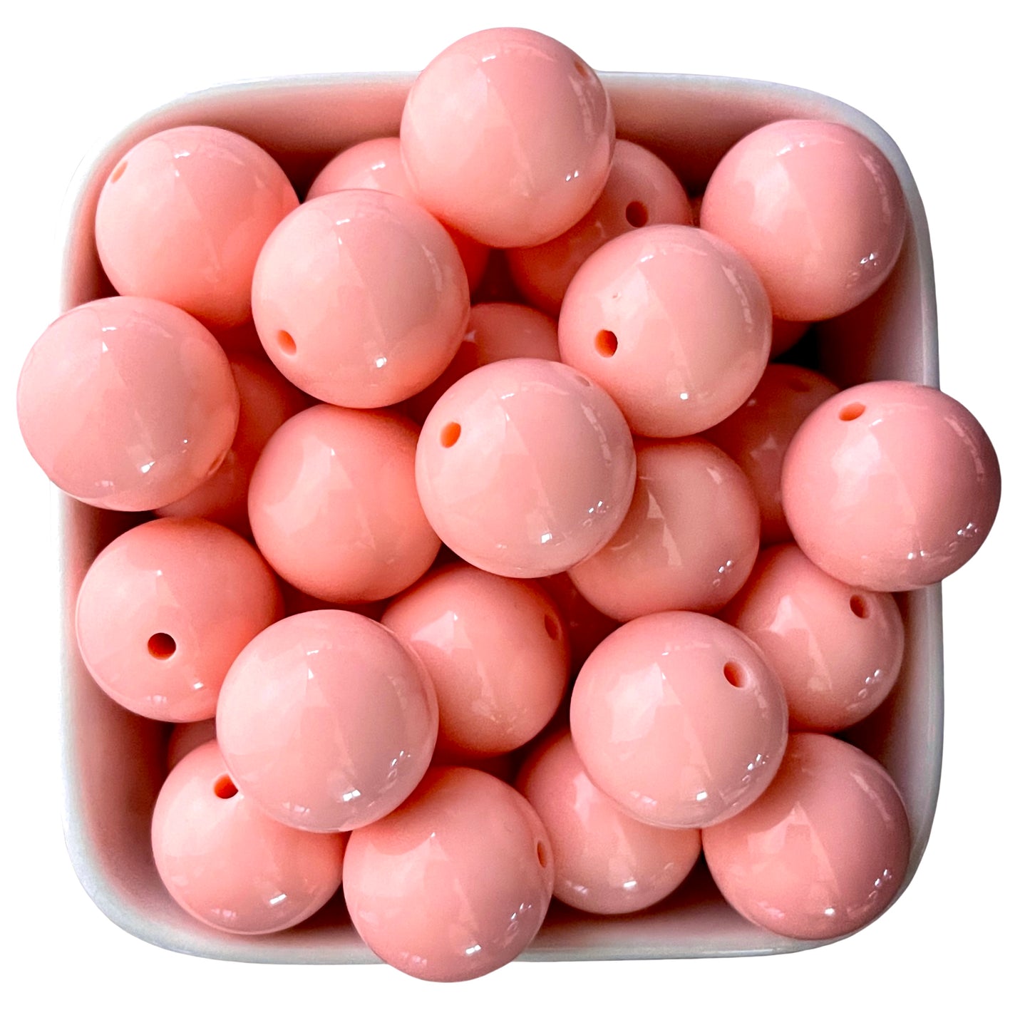 Blush 16mm Acrylic Beads - 10 pk.