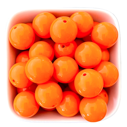 Orange 16mm Acrylic Beads - 10 pk.