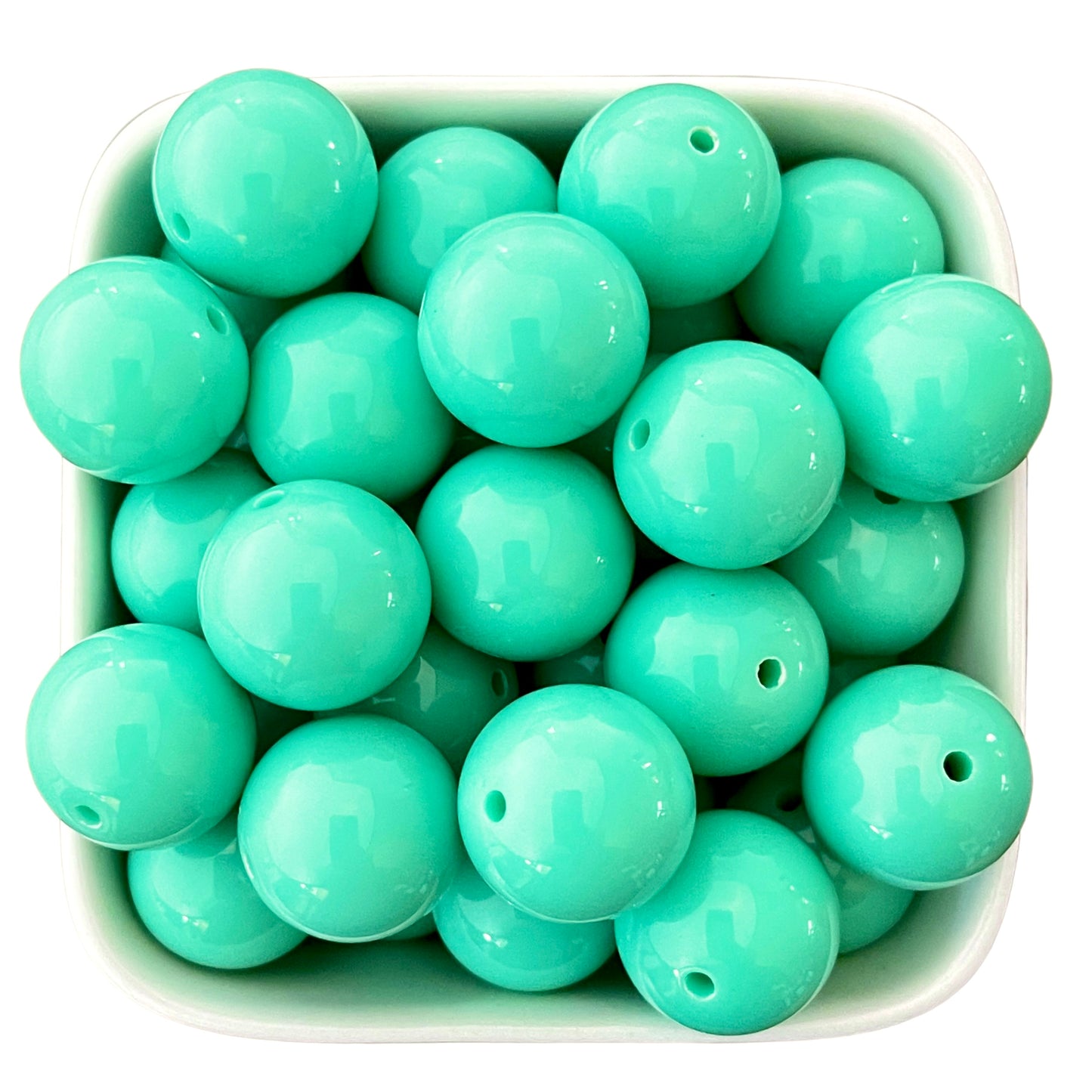 Mint 16mm Acrylic Beads - 10 pk.