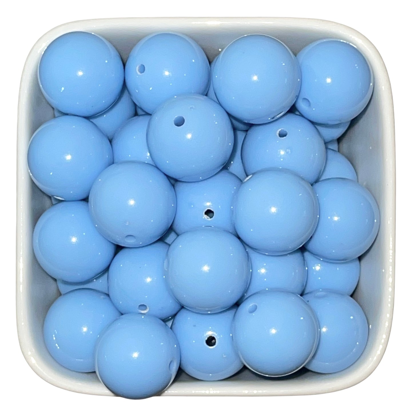 Light Blue 16mm Acrylic Beads - 10 pk.