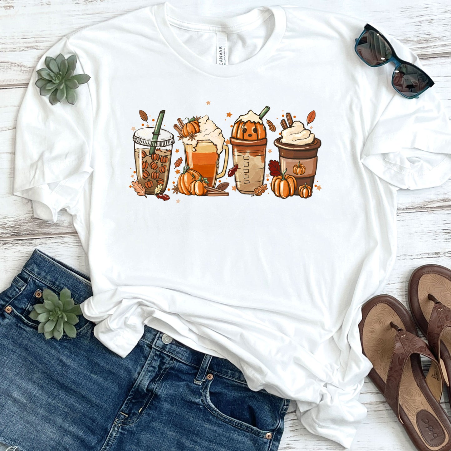 Pumpkin Flavor Fall Coffee T-Shirt