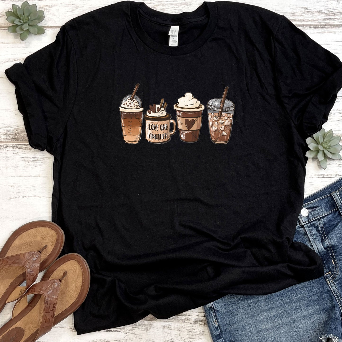 Love One Another Coffee T-Shirt