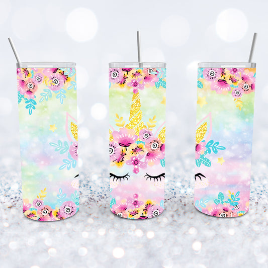 Colorful Unicorn Tumbler