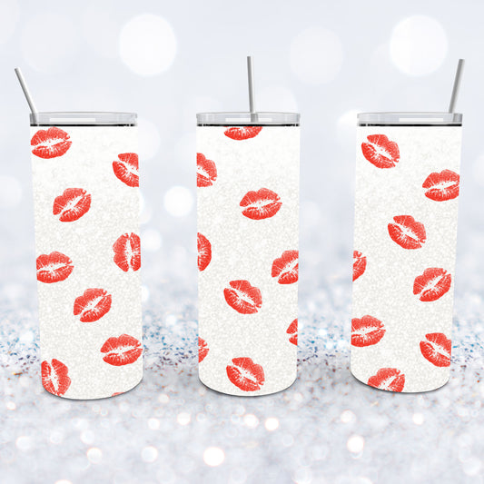 Glittery Kisses Tumbler