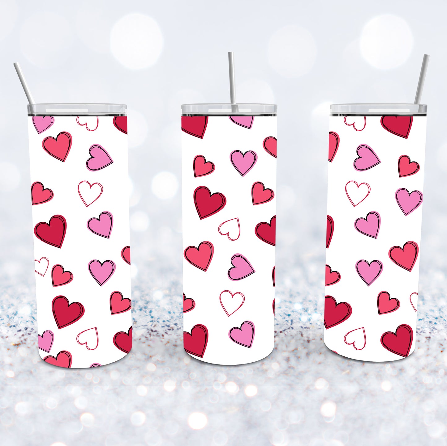 Valentine Hearts Tumbler